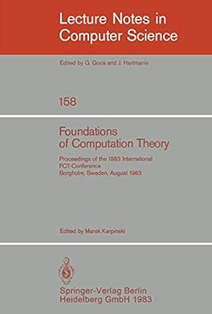 Foundations of Computation Theory: Proceedings of the 1983 ...