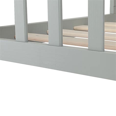 Buy Piscis Classic Design Pine Wood Kids Bed with 2 Side Guardrails ...
