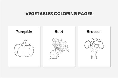Fun and Educational: Vegetable Coloring Pages for Kids