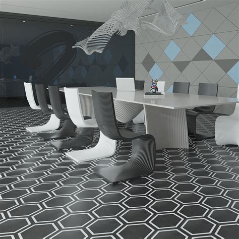 A43514BM-Art3d 30-Pack 11.8" x 10.2" Hexagon Peel and Stick Flooring ...