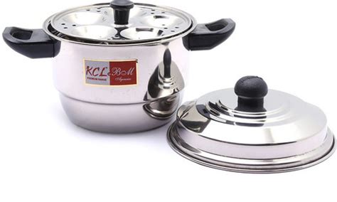 KCL Stainless Steel Kidz Button Idli Maker - 4 Plates - 20 Idli ...