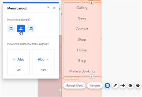 Image result for Wix Menu Design
