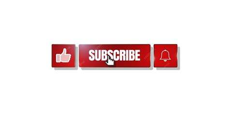 Mouse clicking like button subscribe button and bell notification ...