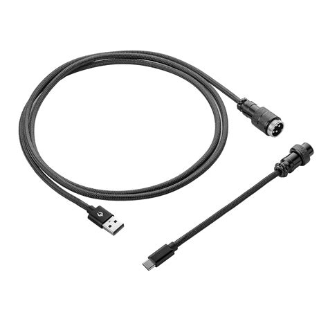 Vajra Force Pro Custom Double Sleeve Straight Keyboard Cable – Black ...