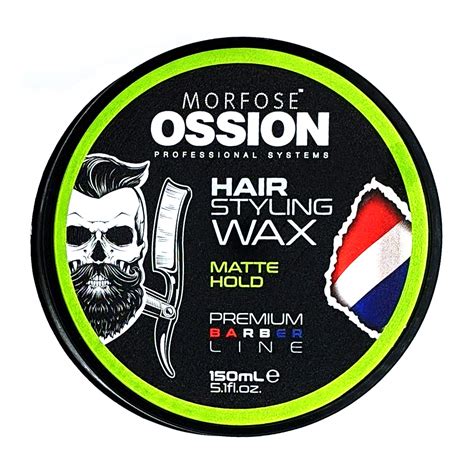 Buy Morfose Ossion Premium Barber Line Matte Hold Hair Styling Wax 150 ...