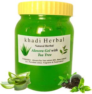 KHADI Natural Herbal Aloe Vera Tea Tree Gel for hair & Skin care Price ...