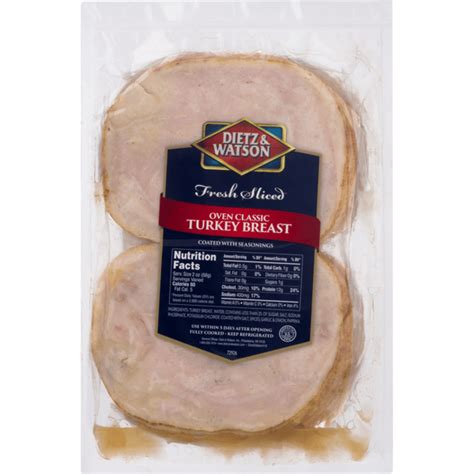 Dietz & Watson Freshly Sliced Oven Classic Turkey Breast (1 ct ...