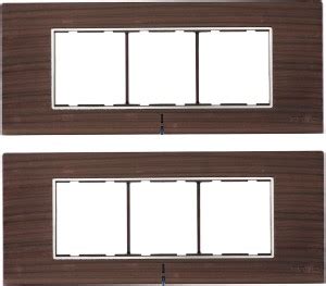 CONA Status Axis 6 Modular Plate with Blue LED Indicator, Nat. Wood ...