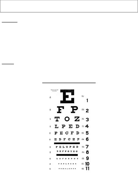 Image result for Visual Acuity Chart