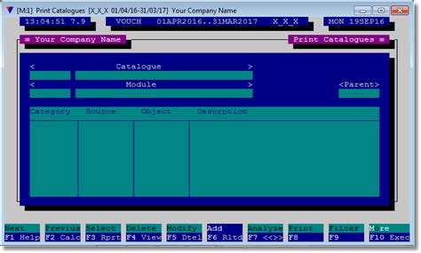 Define - Catalogs for Option