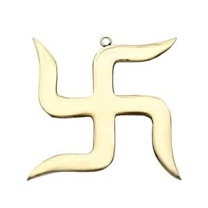 Buy AARGKRAFT Brass Swastika Sathiya Satiya Wall Hanging for Vastu ...