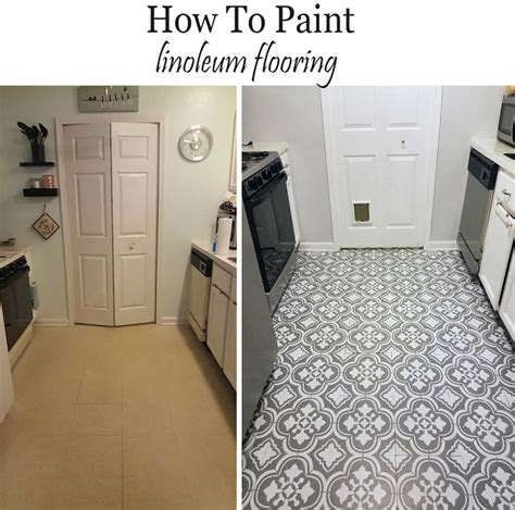 How To Paint Linoleum Flooring - The Honeycomb Home