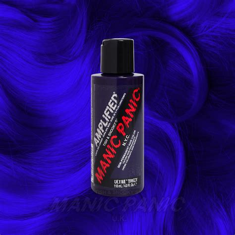 Ultra Violet Blue Amplified Hair Colour Dye | Manic Panic UK
