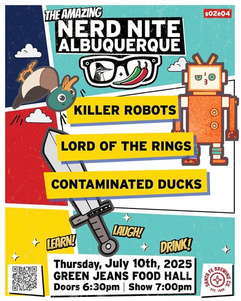 Nerd Nite #15: Killer Robots, Lord of the Rings, and Contaminated Ducks ...