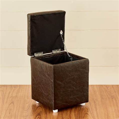 Buy Andaman Nxt Fabric Ottoman with Storage - Brown from Home Centre at ...
