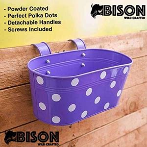 Bison International Metal Railing Planters - Multicolour, 12.5 x 31 x ...