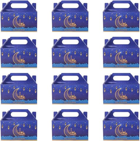 24PCS Eid Mubarak Moon Latern Paper Candies Goodies India | Ubuy