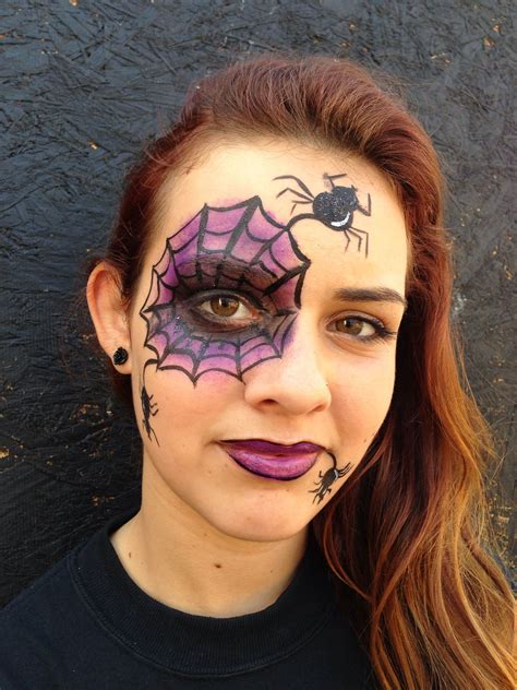 Spider face paint | Spider face painting, Face painting easy, Spider face