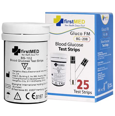 Firstmed BG 208 Blood Glucose Test Strip – Classic Derma