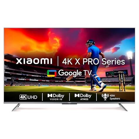 Xiaomi 125 cm (50 inches) X Pro 4K Dolby Vision IQ Series Smart Google ...
