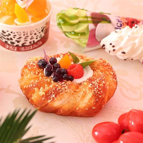 Buy Aswadh Artificial Fruit Bread Cake Simulation Realistic Food ...