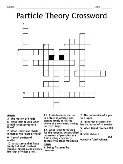 Particle Theory Crossword 26ac1d 616338bc | PDF