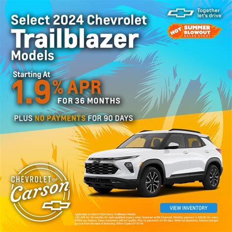 New Chevrolet Vehicle Specials In Carson | Chevrolet of Carson