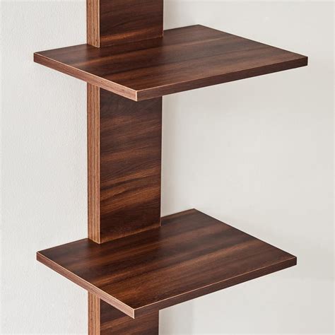 Buy Agnes NXT Cantilevered Wall Shelf - Brown from Home Centre at just ...