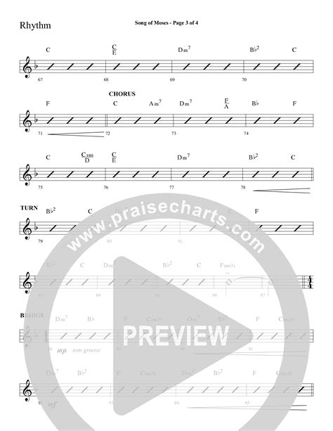 Song Of Moses (Choral Anthem SATB) Melody Sheet Music PDF (Lifeway ...