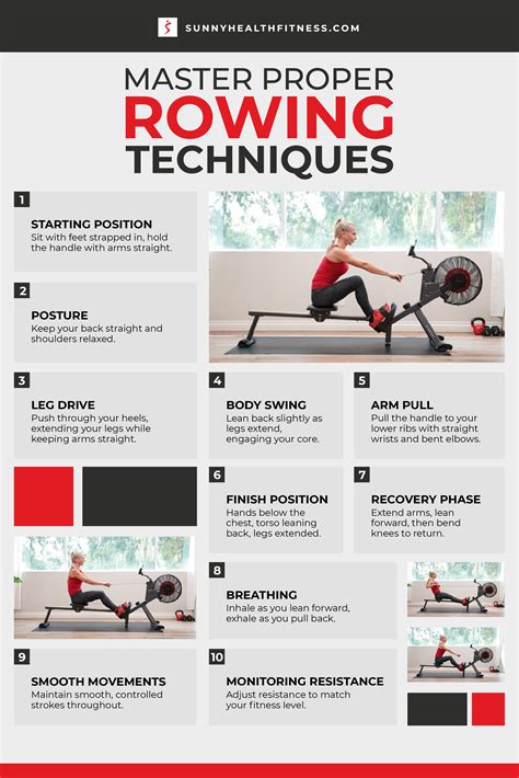 How to Use a Rowing Machine and Master the Proper Rowing Techniques | Sunny Health & Fitness