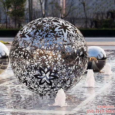 不锈钢镂空圆球体雕塑公园广场户外景观学校小区装饰大型摆件定制-阿里巴巴
