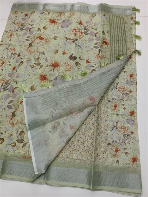 FANCY LINEN SAREE – B S CHANNABASAPPA & SONS