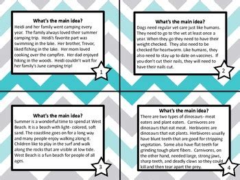 Main Idea Task Cards 的图像结果