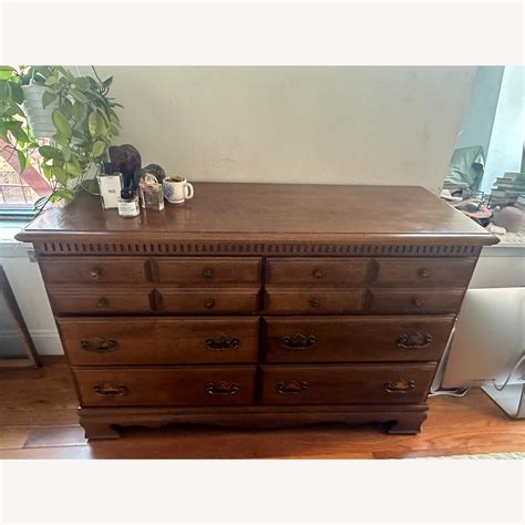 Antique Wood Dresser - AptDeco