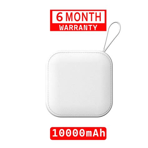 Buy TexoVera 10000 mAh Power Bank 18W with Lithium ion Battery White ...