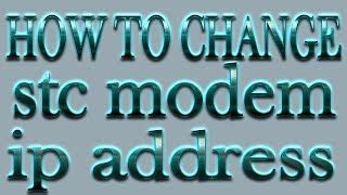 Image result for How to Configure IP Address STC Router