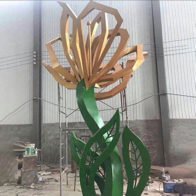 定制大型玻璃钢不锈钢植物花朵牡丹花荷花雕塑公园广场装饰品摆件-阿里巴巴