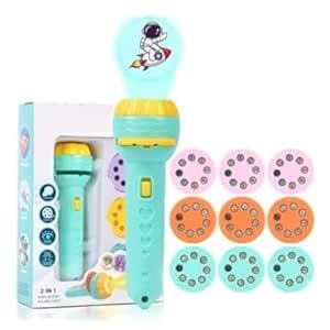 RPC99 3 Slides 24 Patterns Mini Projector Torch Toy Slide Flashlight ...