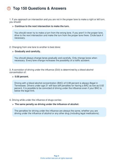 FREE Tennessee Permit Test 5 - Real 2026 DMV Test Questions