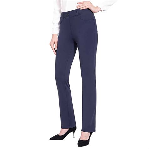 Blue Trousers Pants For Women Petite, Women Work Pants, Women's ...