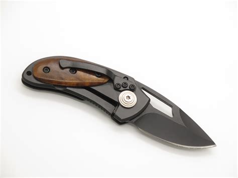 Gerber Small 3" Wood Handle Stainless Linerlock Folding Pocket Knife ...