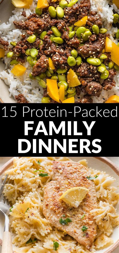 Quick and Easy High Protein Dinners | High protein recipes dinner ...