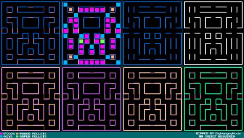 Mazes (Arcade) - Super Pac-Man - PalmOS - The Spriters Resource