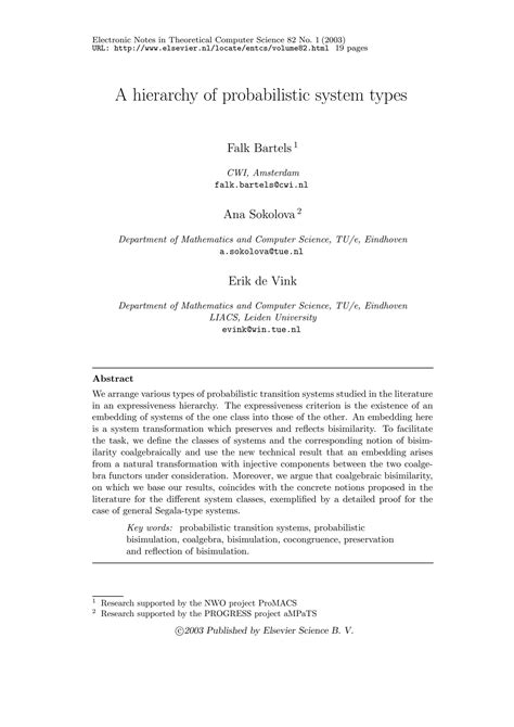 Probabilistic System 的图像结果