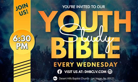Youth Bible Study Flyer