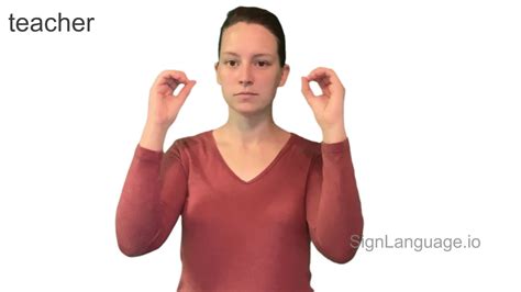Teacher In Sign Language