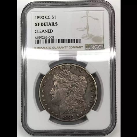 1890-CC Morgan Silver Dollar NGC XF-Details - Old Pueblo Coin