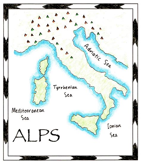 Alps Mts Map