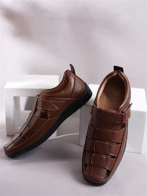 Carlton London Men Velcro Fisherman Sandals - Price History