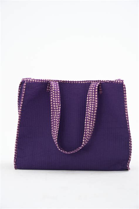 Mystic Flamingo - Deep Purple Bag – Seaside Stories
